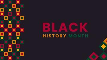 fondo del mes de la historia negra. La historia afroamericana se celebra anualmente en febrero. vector