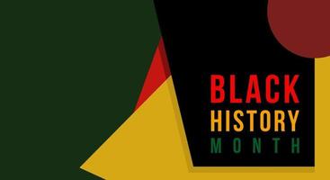 Black History Month background. African American History is celebrated annually in February. vector