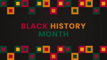 Black History Month background. African American History is celebrated annually in February. vector