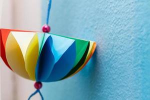 Paper Multicolored Lantern photo