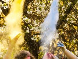 Holi festival of color photo