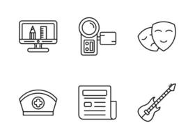 Education Topic Vector Icon Set