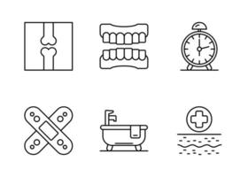 Nursing Home Vector Icon Set