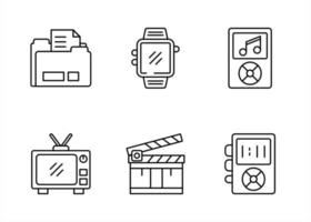 Multimedia Vector Icon Set