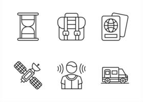 conjunto de iconos de vector de periodismo