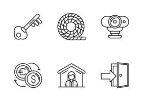 Security at Work Vector Icon Set