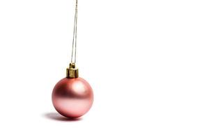 christmas ball isolated on white background photo