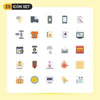 Universal Icon Symbols Group of 25 Modern Flat Colors of card magic phone solution iphone Editable Vector Design Elements