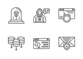 Hacker Vector Icon Set