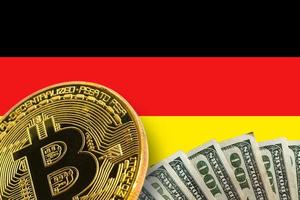 golden bitcoin virtual money Germany photo