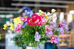 Spring Flowers in a multicolored mixed bouquet photo