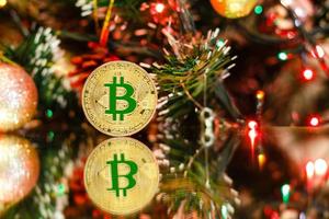 Bitcoin gold christmas photo