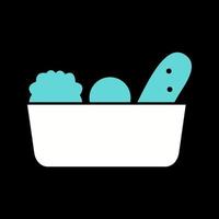 Vegetable Basket Vector Icon