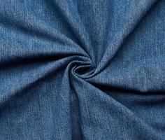 curled blue jeans texture, full frame photo