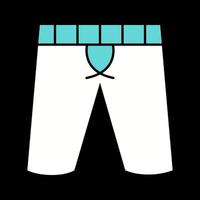 icono de vector de pantalones cortos