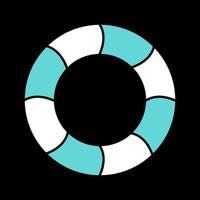 Swimming Tire Vector Icon