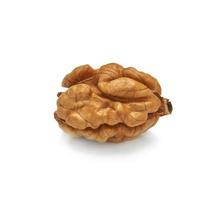 whole peeled walnut isolated on white background photo