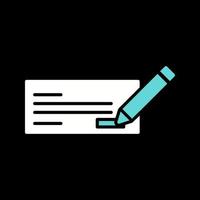 Write Cheque Vector Icon