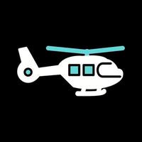 icono de vector de helicóptero