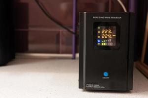 Pure sine wave inverter. Backup Power UPS 1000 W with stabilizer for home. photo