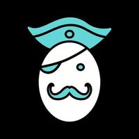 Pirate in Hat Vector Icon