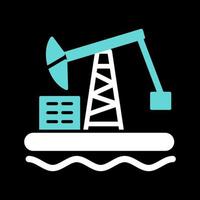 Oil Platform Vector Icon