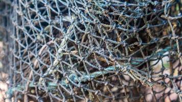 textura de malla de pescado como fondo foto