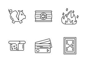 Poverty Vector Icon Set