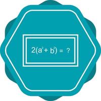 Beautiful Solving Formula Line Vector Icon