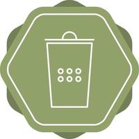 Beautiful Dust Bin Line Vector Icon