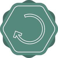 Beautiful Left Back Arrow Line Vector Icon
