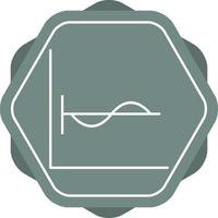 Beautiful Cosine Graph Line Vector Icon