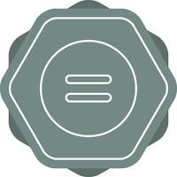 Beautiful Equal to Symbol Line Vector Icon