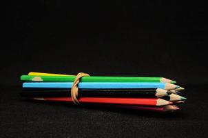 Colored Pencils In A Row photo