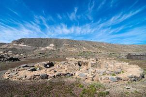 sitio arqueológico en islas canarias foto