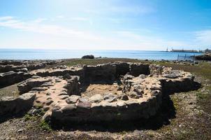 sitio arqueológico en islas canarias foto