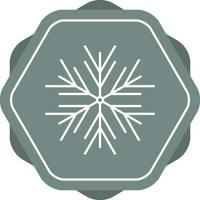 Beautiful Snowflake Line Vector Icon