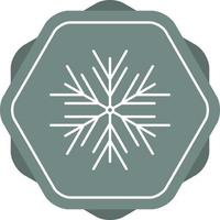 Beautiful Snowflake Line Vector Icon