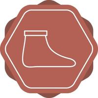 Beautiful Sock Line Vector Icon