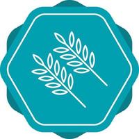 Beautiful Wheat Line Vector Icon