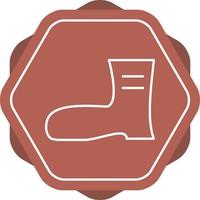 Beautiful Long Boot Line Vector Icon