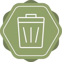 Beautiful Dustbin vector line icon