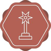 Beautiful Award Line Vector Icon
