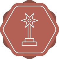 Beautiful Award Line Vector Icon