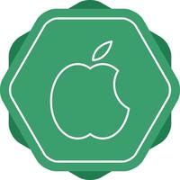 hermoso icono de línea de vector de logotipo de apple