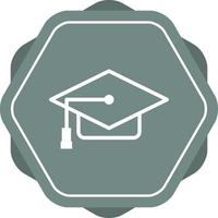 Beautiful Graduate cap vector line icon