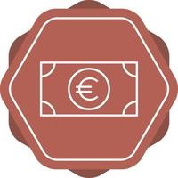 Beautiful euro vector line icon