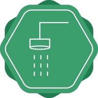 Beautiful Shower Line Vector Icon
