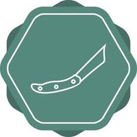 Beautiful Knife Line Vector Icon