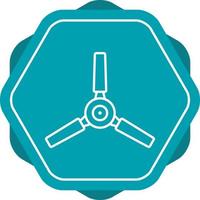 Beautiful Fan Line Vector Icon